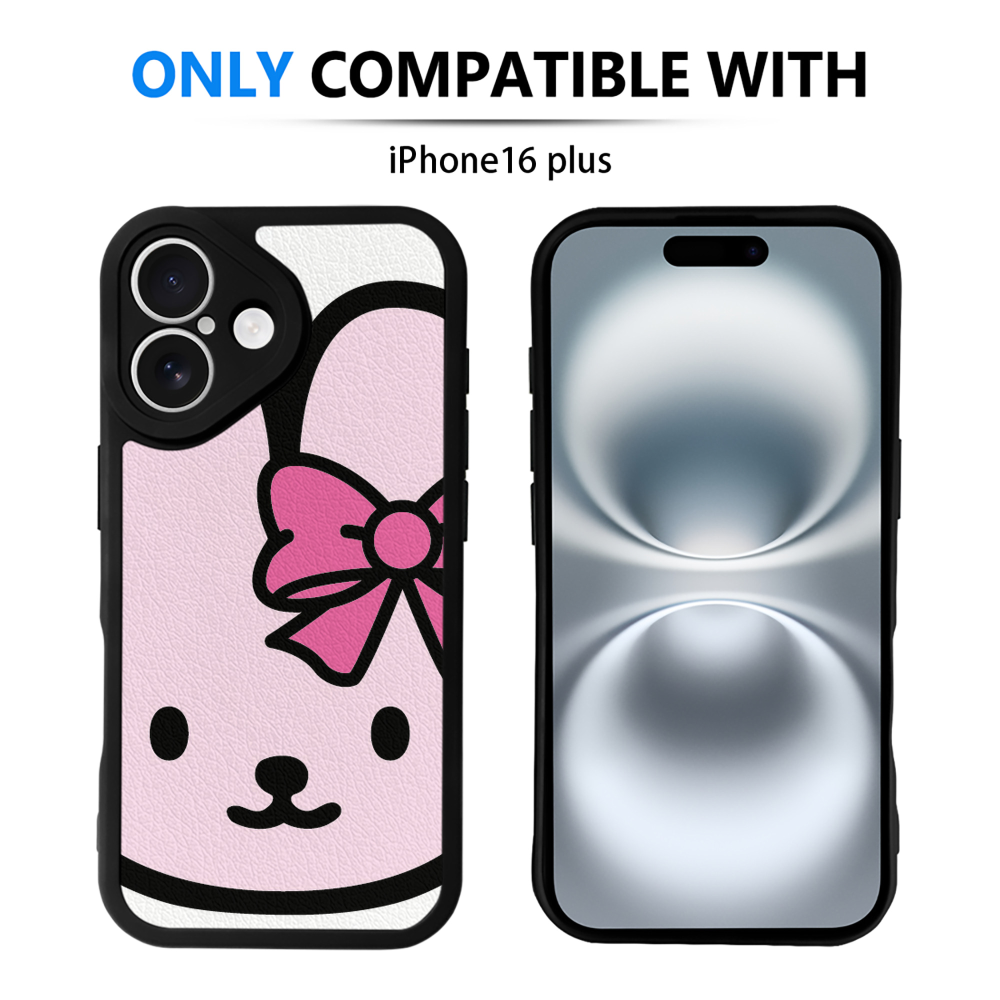 （画像用） Hello Kitty ハローキティ 【iPhone 16シリーズ対応】シリコンスマホケース（レザー調） 材質：シリコン